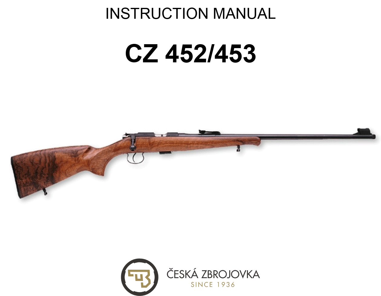 CZ 452/453 Owner's Manual